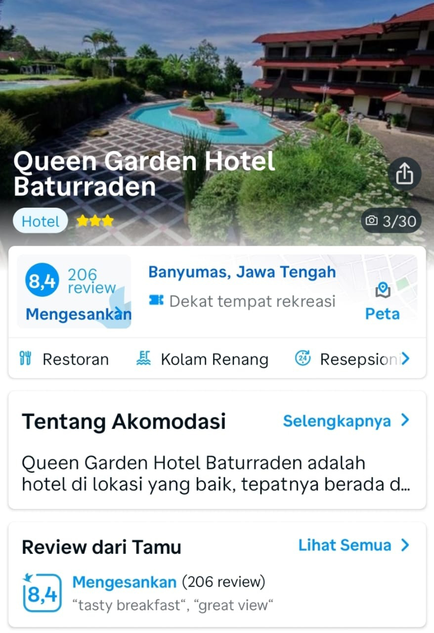 Queen Garden Hotel Baturaden