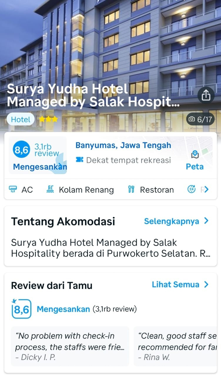 Surya Yudha Hotel Banyumas